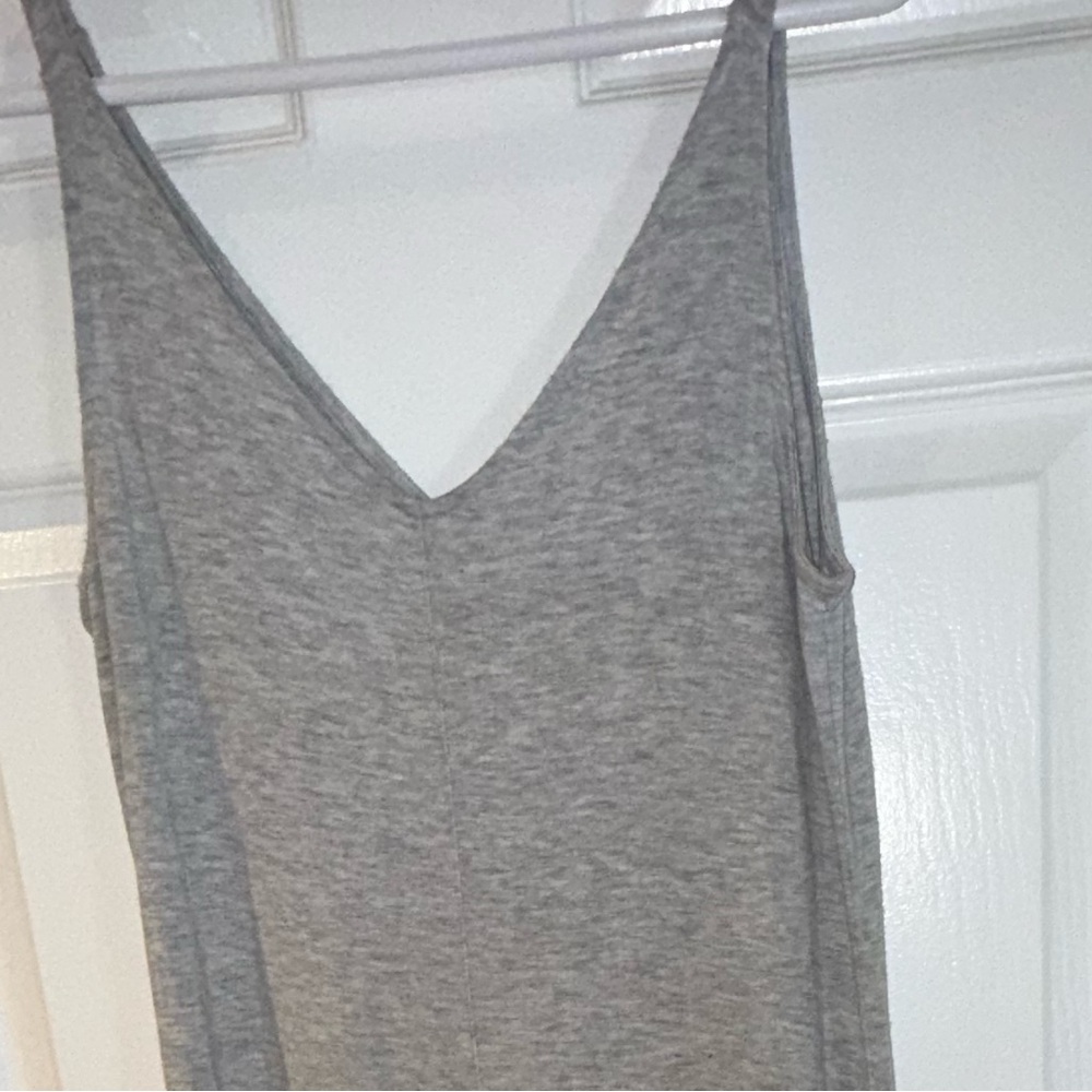 NWOT Athleta Nighttime Bliss Heather Grey Sleep V-Neck Tencel Romper Size: XS - Picture 3 of 11